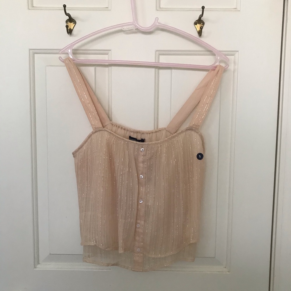 Abercrombie & Fitch Shimmery Crop Tank (S) - Picture 1 of 1